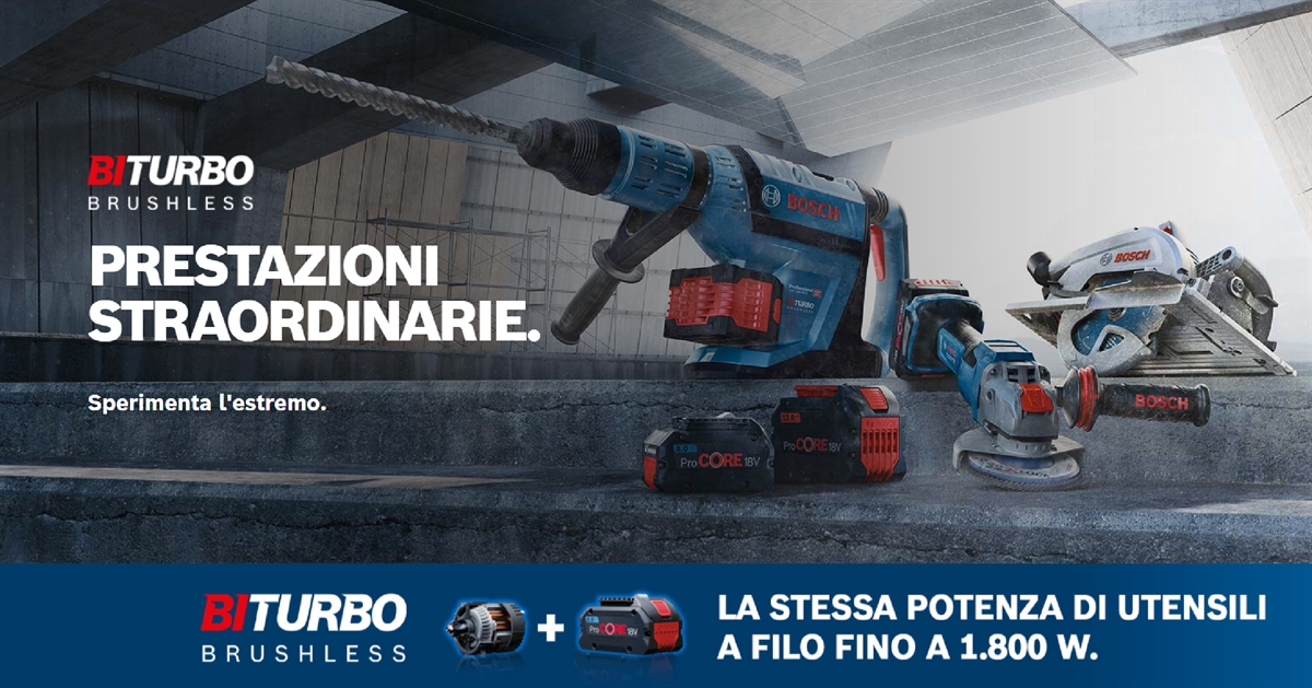 Evento promozionale Bosch BITURBO Brushless